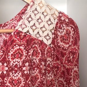 Bohemian style floral top